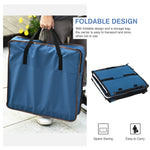 Pet Supplies-39" Portable Cat Carrier Bag With Divider, Soft-Sided Pet kennel, Dual Compartment, Soft Cushions & Storage Bag, Blue - Outdoor Style Company
