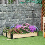 Outdoor and Garden-47'' x 31'' Raised Garden Bed Foldable Elevated Planter Box for Backyard - Outdoor Style Company