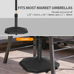 Outdoor and Garden-48lbs Patio Umbrella Base, Heavy Duty Concrete Outdoor Umbrella Stand Holder, Black - Outdoor Style Company