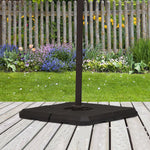 Miscellaneous-4pcs 264 lb. Cantilever Umbrella Base Stand Holder with Channel Grooves for Powerful Support, Black - Outdoor Style Company