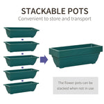 Outdoor and Garden-5-Tier Raised Garden Bed with Foldable Frame Planter Grow Containers Plant Flower Vegetable Pot with Leaking Holes for Outdoor Patio - Outdoor Style Company