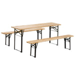 Outdoor and Garden-6' Portable Picnic Table and Bench Set, Outdoor Wooden Folding Camping Dining Table Set for Patio Garden Outdoor Activities - Outdoor Style Company