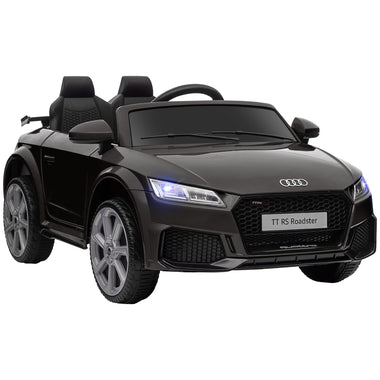 Toys and Games-6V Audi TT RS Kids Ride on Car,Toy Car with 1 Seat, Battery Powered High/Low Speed Headlight Music and Remote Control, Black - Outdoor Style Company