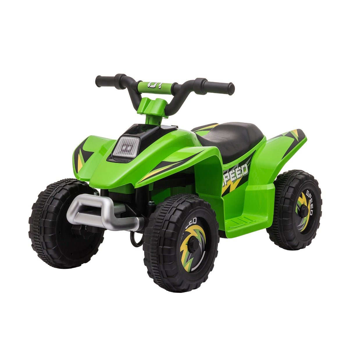 Toys and Games-6V Kids ATV Children Ride on Car, Electric Quad Toy Battery Powered Vehicle with Forward/ Reverse Switch for 18-36 Months Old Toddlers, Green - Outdoor Style Company