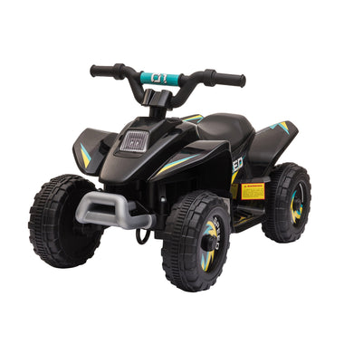 Toys and Games-6V Kids ATV Ride on 4-Wheeler Car, Electric Quad Toy Battery Powered Vehicle with Forward/ Reverse Switch for 3-5 Years Old, Black - Outdoor Style Company