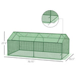 Miscellaneous-71" x 36" x 28" Mini Greenhouse, Portable Hot House for Plants with Large Zipper Windows for Outdoor, Indoor, Garden, Green - Outdoor Style Company
