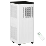 Miscellaneous-8,000 BTU Portable Air Conditioner with Wi-Fi for Rooms Up to 215 Sq. Ft., Dehumidifier & Fan with Remote Control & Window Kit, White - Outdoor Style Company