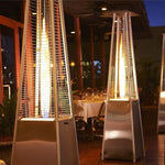 -89" Tower Flame Propane Patio Heater - Stainless Steel (41,000 BTU) - Outdoor Style Company