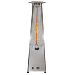 '-93" Pyramid Flame Propane Patio Heater - Stainless Steel Finish (41,000 BTU) - Outdoor Style Company