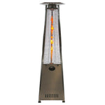 '-93" Pyramid Flame Propane Patio Heater - Stainless Steel Finish (41,000 BTU) - Outdoor Style Company