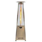 '-93" Pyramid Flame Propane Patio Heater - Stainless Steel Finish (41,000 BTU) - Outdoor Style Company