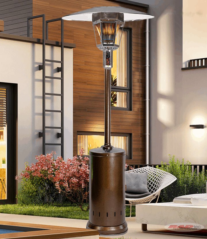 '-96" Real Flame Natural Gas Patio Heater - Antique Bronze Finish (40,000 BTU) - Outdoor Style Company