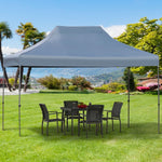 Outdoor and Garden-9.7ftx14.5ft Folding Gazebo Steel Canopy Party Tent Adjustable Height With Pulling Bag - Outdoor Style Company