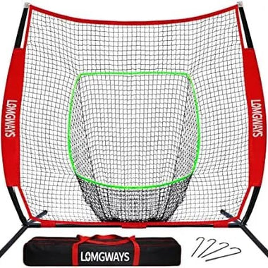 -Baseball Practice Net for Hitting and Pitching, Portable Softball or Baseball Net for Batting with Carrying Bag - Outdoor Style Company