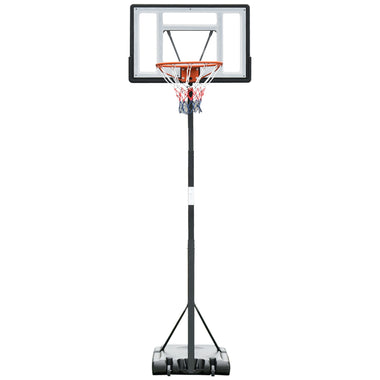 Miscellaneous-Basketball Hoop Freestanding Height Adjustable Stand with Backboard Wheels for Teens and Adults Black - Outdoor Style Company