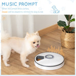 Pet Supplies-Battery-Powered Automatic Feeder for Pets with Digital LED Display Timer, 6 Meal Trays for Wet or Dry Cat Food, Small Dog & Cat Meal Dispenser - Outdoor Style Company