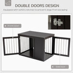 Pet Supplies-Dog Crate Furniture Table, End Table Pet Cage Indoor Dog Kennel with Double Doors & Locks, for Medium Dogs, Coffee - Outdoor Style Company