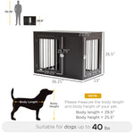 Pet Supplies-Dog Crate Furniture Table, End Table Pet Cage Indoor Dog Kennel with Double Doors & Locks, for Medium Dogs, Coffee - Outdoor Style Company
