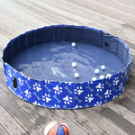 Pet Supplies-Dog Swimming Pool Foldable for X Small, Small, Medium, Large, X Large Pets, Blue - Outdoor Style Company