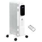 Miscellaneous-Electric Space Heater, Freestanding 161 Sq. Ft. Fireplace Heater with 3 Modes, Timer, and Remote, 600/900/1500 W, White - Outdoor Style Company