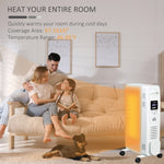 Miscellaneous-Electric Space Heater, Freestanding 161 Sq. Ft. Heater with 3 Modes, Timer, and Remote, 1500 W, White - Outdoor Style Company