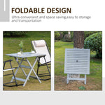 Outdoor and Garden-Foldable Dining Table, Square Wood Side Table, Portable Bistro Table - Outdoor Style Company