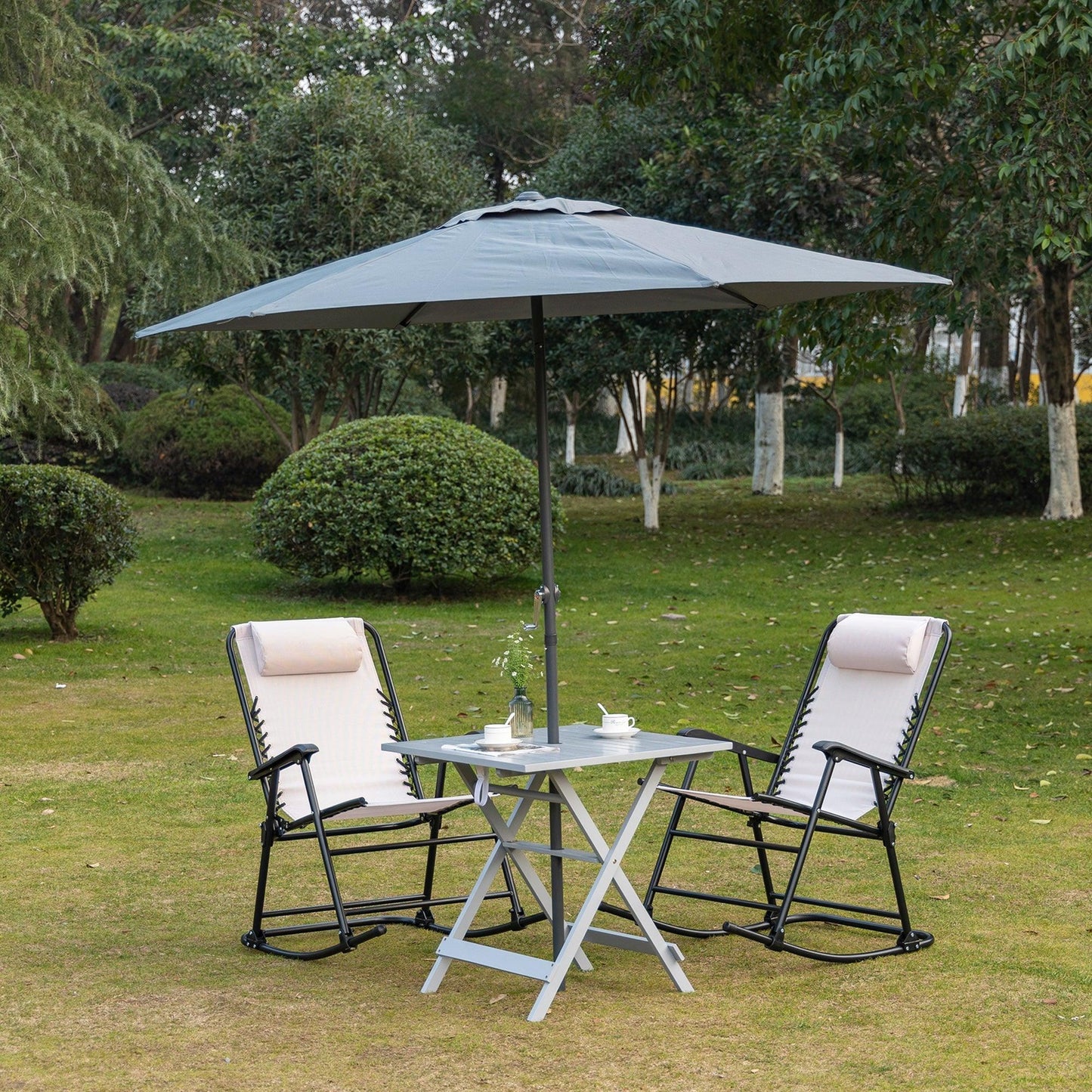 Outdoor and Garden-Foldable Dining Table, Square Wood Side Table, Portable Bistro Table - Outdoor Style Company