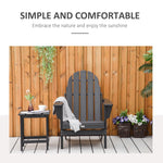 Outdoor and Garden-Folding Adirondack Chair, HDPE Outdoor All Weather Plastic Lounge Beach Chairs for Patio Deck and Lawn Furniture, Black - Outdoor Style Company