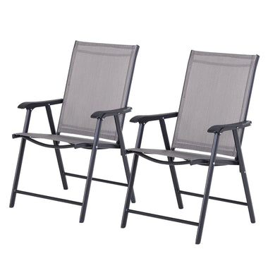 Outdoor and Garden-Folding Outdoor Patio Chairs Set of 2 Stackable Portable for Deck, Garden, Camping and Travel - Outdoor Style Company