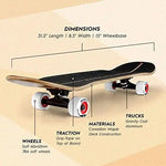 -Fully Assembled Complete 31" x 8.5" Canadian Maple Deck Skateboard - Outdoor Style Company