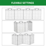 Outdoor and Garden-Garden Decorative Privacy Fence 4 Panels 44in x 12ft Steel - Outdoor Style Company