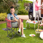 Outdoor and Garden-Heavy Duty Camping Director Lawn Chair Oversize Padded Seat - Outdoor Style Company