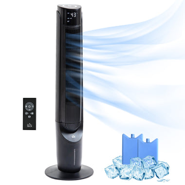 Miscellaneous-Ice Cooling Tower Fan, Standing Oscillating Fan with 3 Speeds, 4 Modes - Outdoor Style Company
