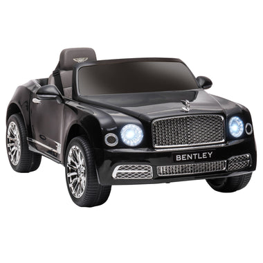 Toys and Games-Kids Bentley 12V Ride on Car with Remote Control, Battery Powered Car with LED Lights, MP3, Horn, Music & 2 Motors for 37-72 Months, Black - Outdoor Style Company