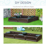 Outdoor and Garden-Kids Outdoor Sandbox with Cover, Garden Bed, Easy Assembly Outdoor Toys for Backyard, Brown - Outdoor Style Company