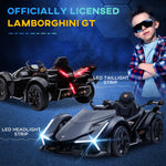 Toys and Games-Lamborghini Licensed Kids Ride On Car, 12V Battery Powered Electric Toy Car with Remote Control, Children Toddler Gift for 3-5 Years Old, Black - Outdoor Style Company