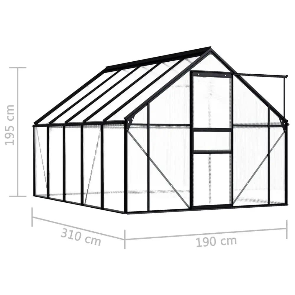 -Large Aluminum Construction Greenhouse Frame Outdoor Poly Tunnel Garden Walk-In Patio Greenhouse - Outdoor Style Company