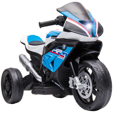 Toys and Games-Licensed BMW Kids Motorcycle Ride on Car for Toddlers, Battery Powered Three Wheels Dirtbike with USB, AUX, Music and Headlight, Blue - Outdoor Style Company
