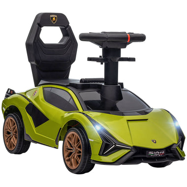 Toys and Games-Licensed Lamborghini SIAN FKP 37 Ride on Push Car with Music, Under-Seat Storage, Foot-to-Floor Sliding for Toddlers with Headlights - Outdoor Style Company