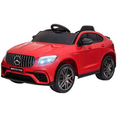 Toys and Games-Licensed Mercedez-Benz Kids Remote Ride On Car 12V with Remote Control, Red - Outdoor Style Company