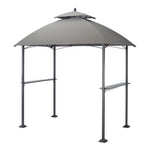 0-Mainstays Ledger 5' X 8' Outdoor Grill Gazebo with Canopy - Outdoor Style Company