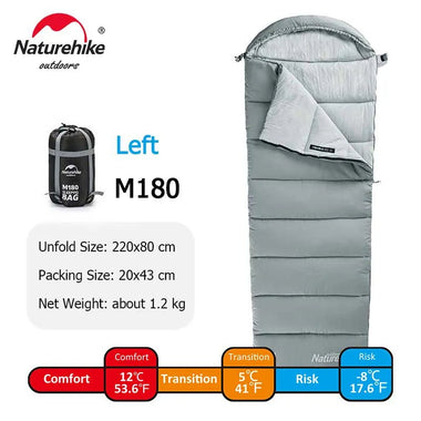 -Naturehike Sleeping Bag Machine Washable Winter Sleeping Bag - Outdoor Style Company
