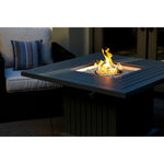 -Outdoor 43"x 43"x24'' Black Square Fire Pit Table - Outdoor Style Company