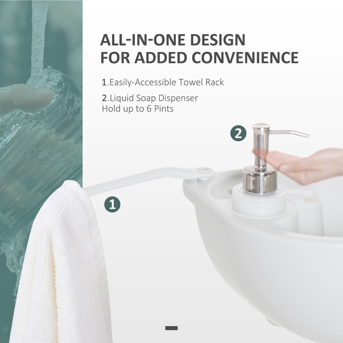 Outdoor and Garden-Outdoor Camp Hand Sink Removable Hand Washing Basin Sanitary Ware Recovery Tank - Outdoor Style Company