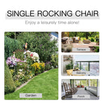 Outdoor and Garden-Outdoor Rocking Chair, Wooden Rustic High Back All Weather Rocker, Slatted for Indoor, Backyard & Patio, Natural - Outdoor Style Company