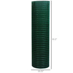 -PawHut 98' L x 35.5" H Hardware Cloth, 1/2 x 1 Inch Wire Mesh Fence Netting Roll for Aviary, Chicken Coop, Rabbit Hutch, Animal, Garden Protection - Outdoor Style Company