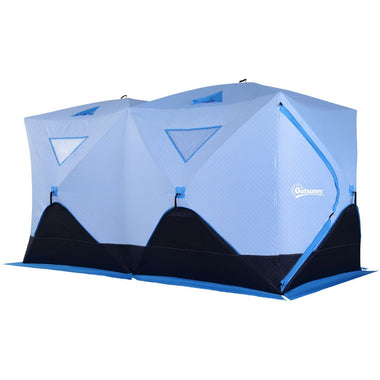 Miscellaneous-Portable 8-Person Pop-up Ice Shelter Insulated Ice Fishing Tent with Ventilation Windows and Carry Bag - Outdoor Style Company