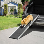 Pet Supplies-Portable Folding Pet Ramp, Dog Ramp for Cars with One Carry Handle, Non-Slip Ramp for Dogs to Get into a Car, Secure Aluminum Side Rails, Black - Outdoor Style Company