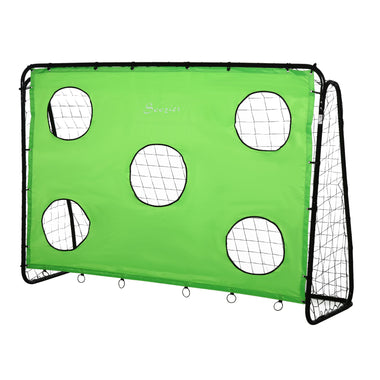 Outdoor and Garden-Portable Football Goal Target Goal, Indoor Outdoor Backyard with All Weather PE Net, Best Gift for Kids Youth, 7.9ft x 2.9ft x 5.6ft, Green - Outdoor Style Company
