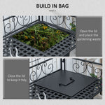 Miscellaneous-Potting Table, Steel , Work Bench with Large Build-In Bag with Cover - Outdoor Style Company